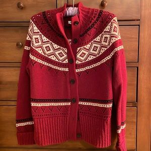 LL Bean Button Up Sweater